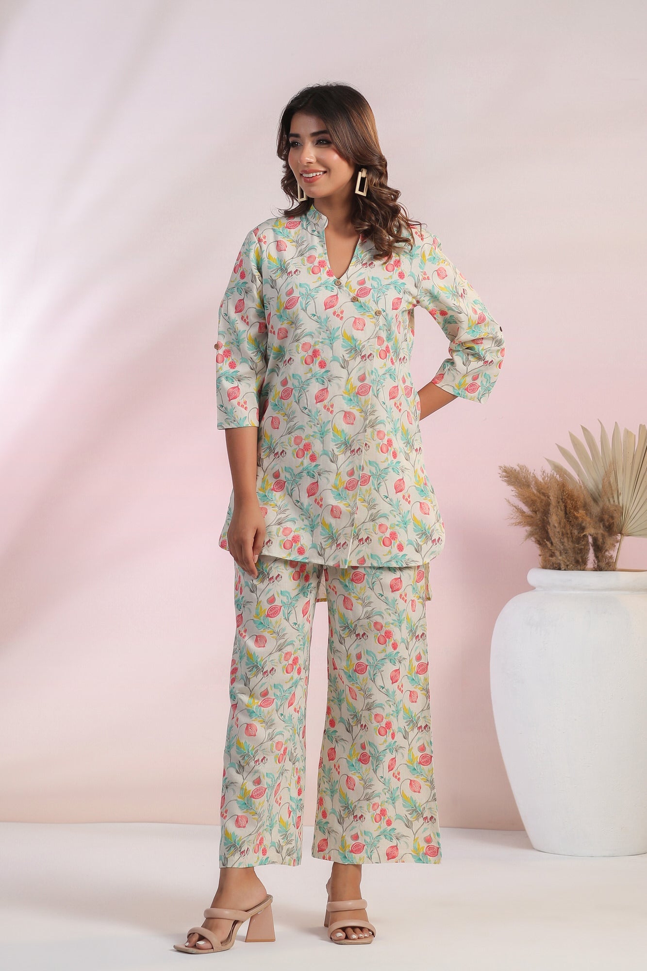 Fierce Florals Cotton Flex Co-ord Set