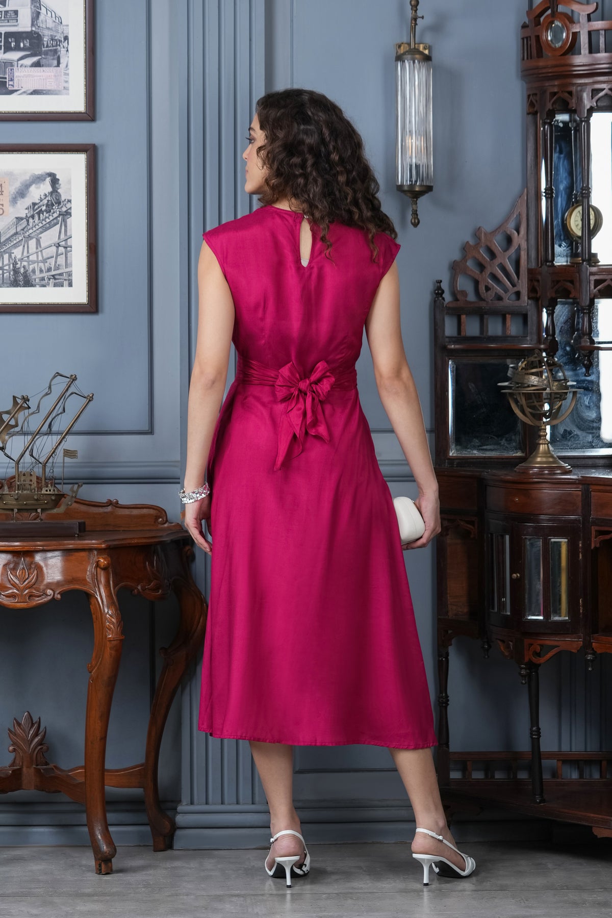 Cherry Manhattan Russian Silk Dress