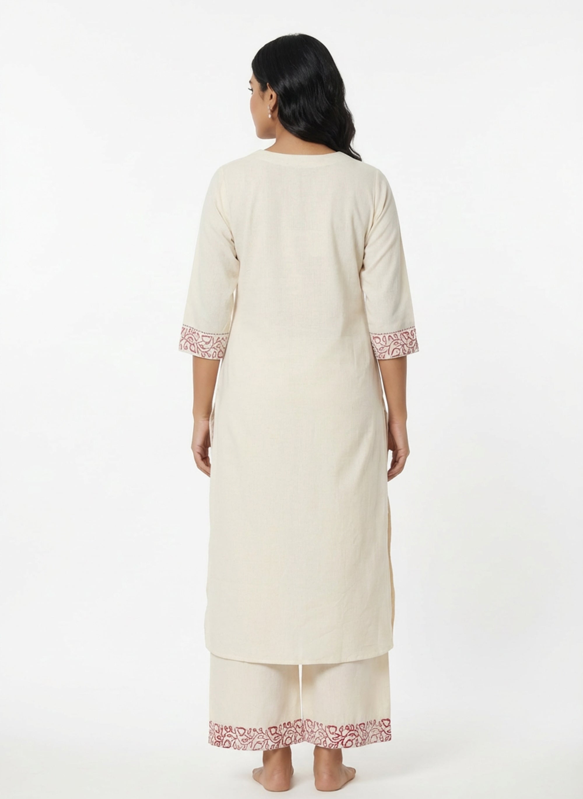 Ivory Floral Printed Co-ord Set