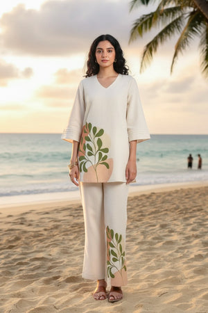 Vivid Vogue Printed Cotton Flex Co-ord Set
