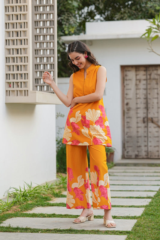 Evening Radiance Cotton Co-ord Set