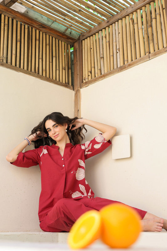 Rosewood Cotton Co-ord Set