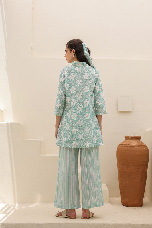 Ocean Haze Cotton Co-ord Set