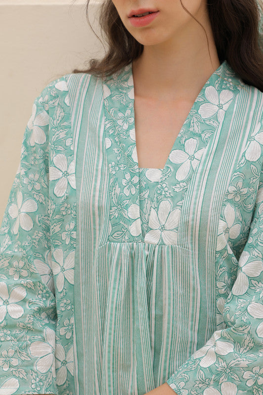 Ocean Haze Cotton Co-ord Set
