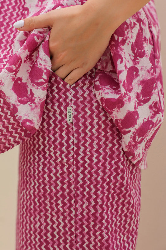 Muted Raspberry Cotton Co-ord Set