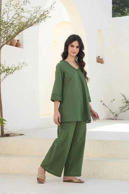 Everyday Calm Olive Cotton Co-ord set