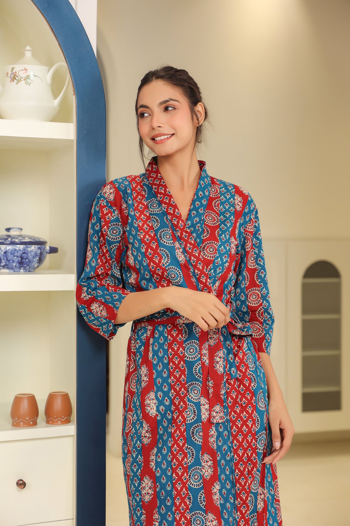 Luxe Lair Blue Cotton Robe