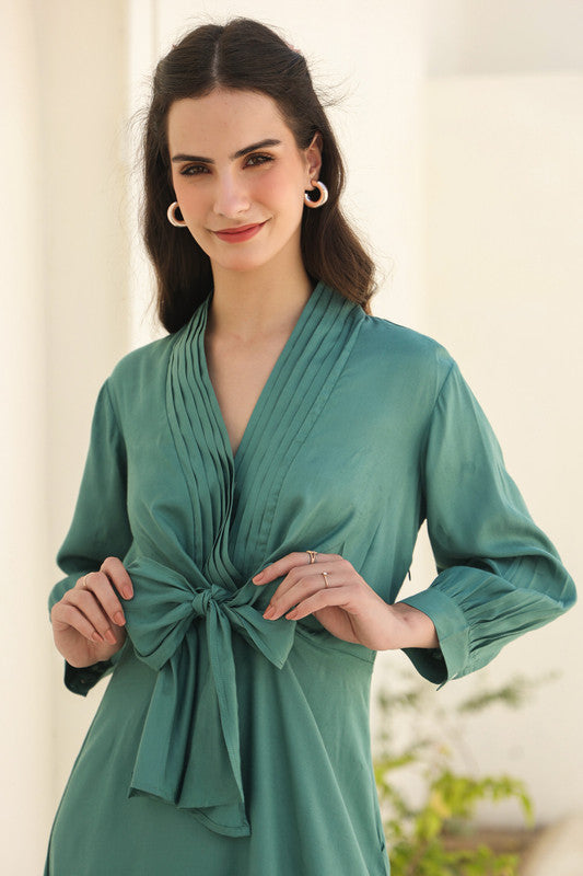 Sage Serenity Russian Silk Dress