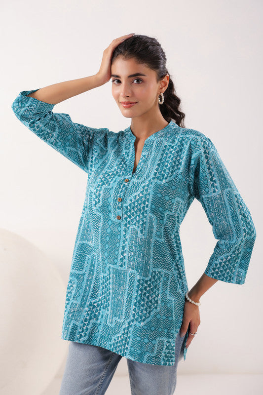 Everyday Ethnic Ensemble Turquoise CottonTop