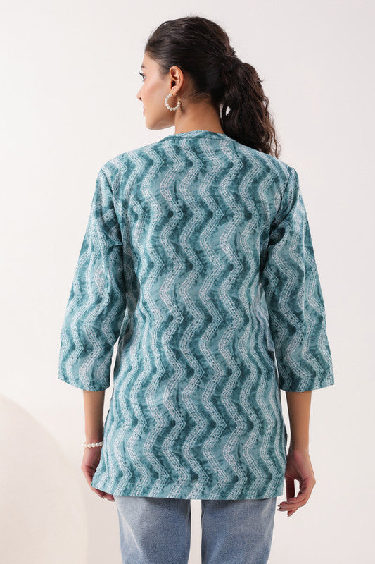Ripple Charm Everyday Grey Cotton Top