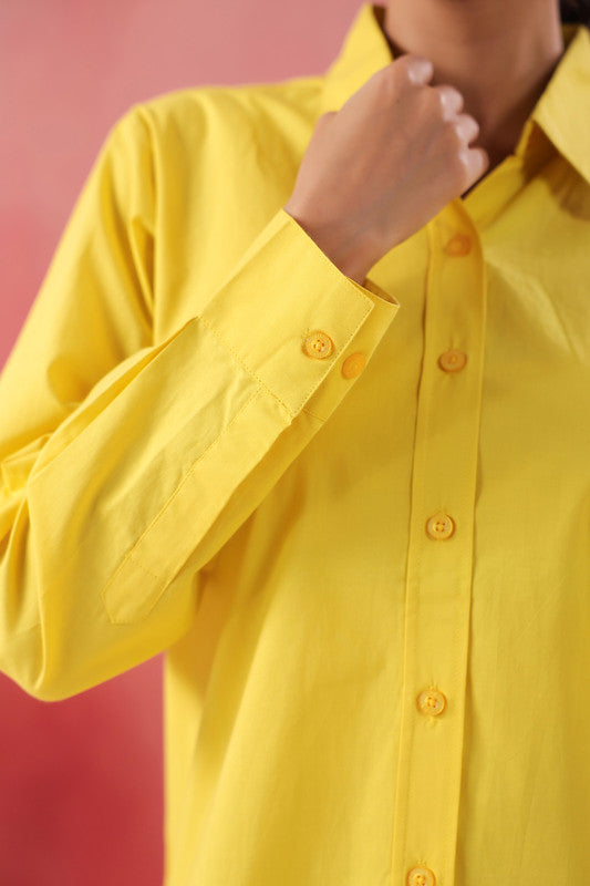 Radiant Rise Everyday Yellow Poplin Shirt