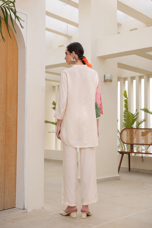 Rosy Haze Russian Silk Co-ord Set