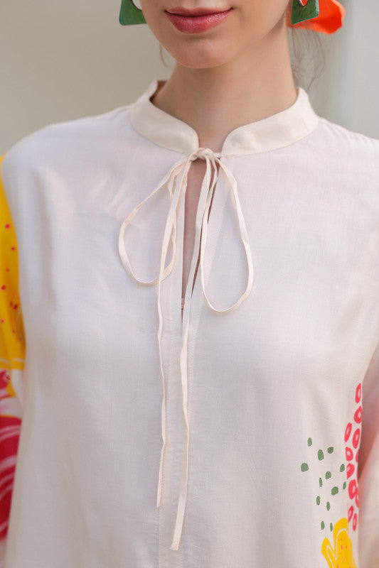 Rosy Haze Russian Silk Co-ord Set