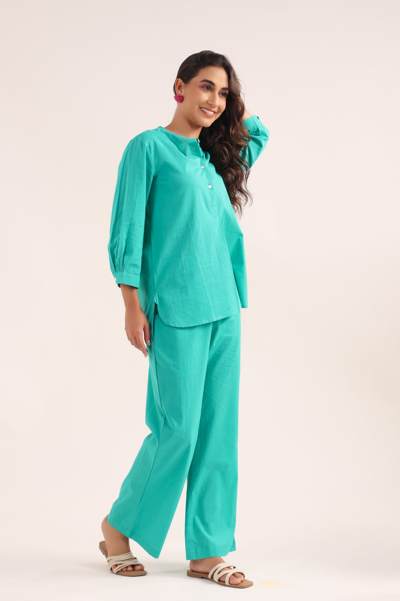 Seafoam Serenity Cotton Co-ord Set