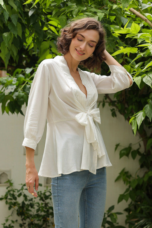 Silken Snow Russian Silk Top