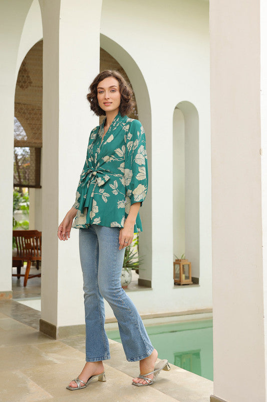 Sassy Sage Russian Silk Top