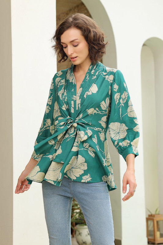 Sassy Sage Russian Silk Top