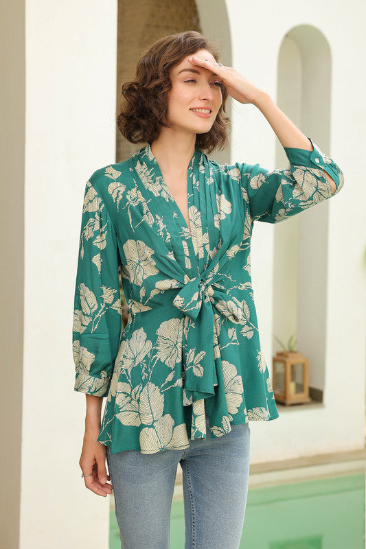 Sassy Sage Russian Silk Top