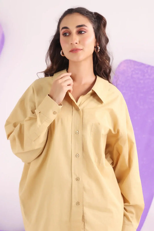 Latte Beige Asymmetric Blazer Coord Set