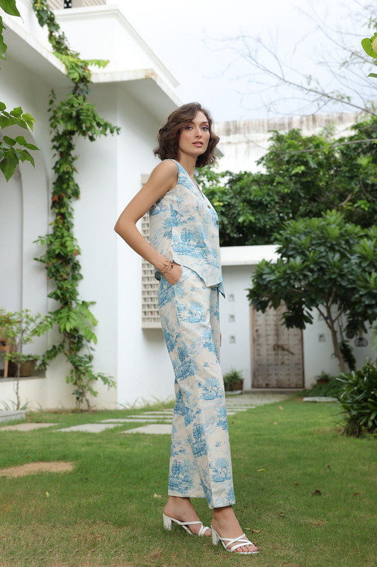 Tranquil Toile Cotton Flex Co ord Set