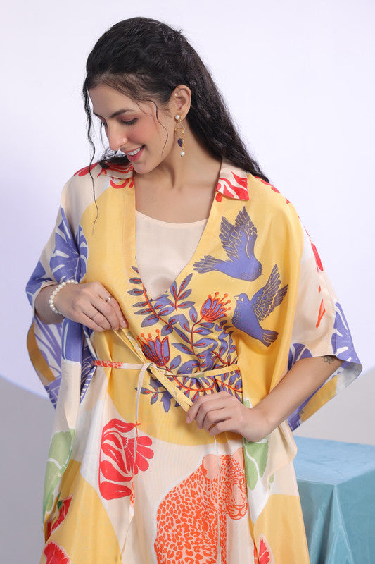 Multicolour Printed Resort Wear Co-Ord Set