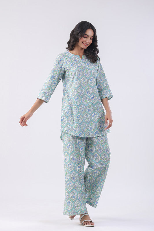 Morning Glory Cotton Loungewear Set