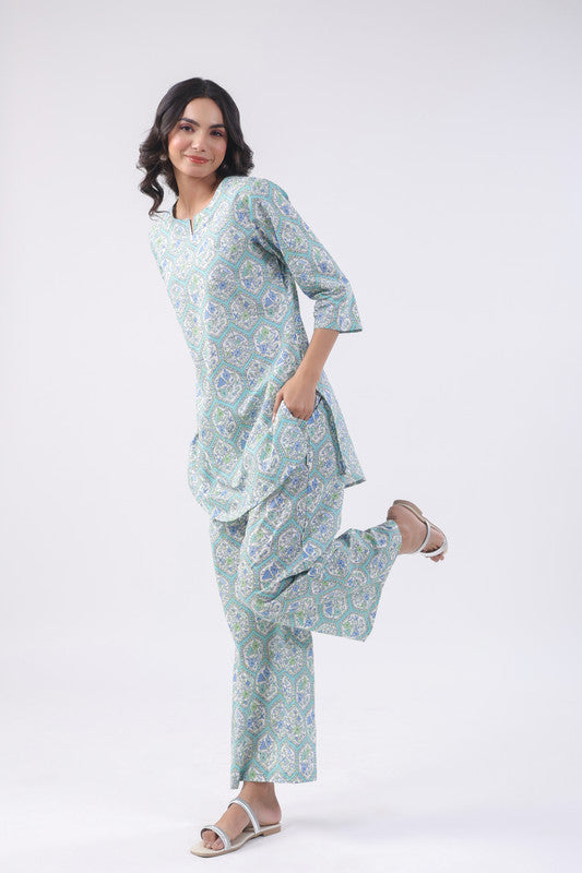 Morning Glory Cotton Loungewear Set