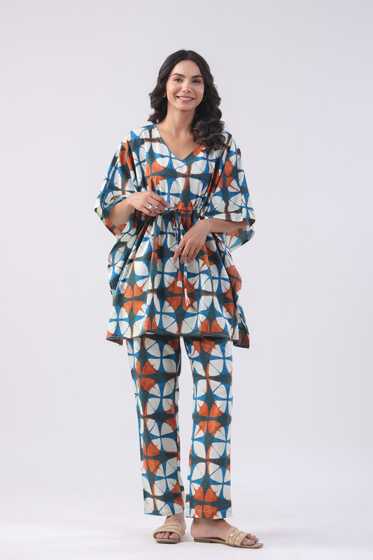 Sunkissed Mirage Cotton Kaftan Set