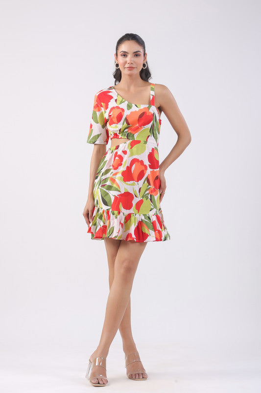 Tropical Lush Cotton Cotton Dress