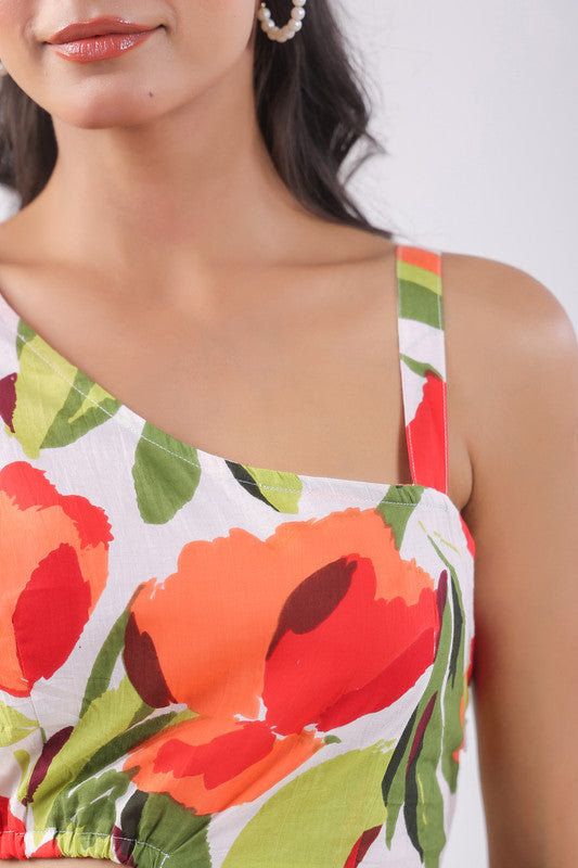 Tropical Lush Cotton Cotton Dress