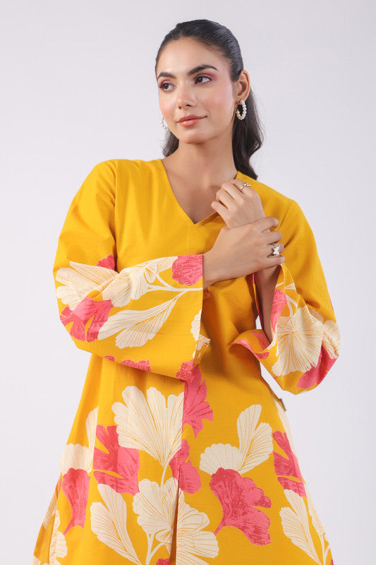 Marigold Yellow Cotton Co-ord Set