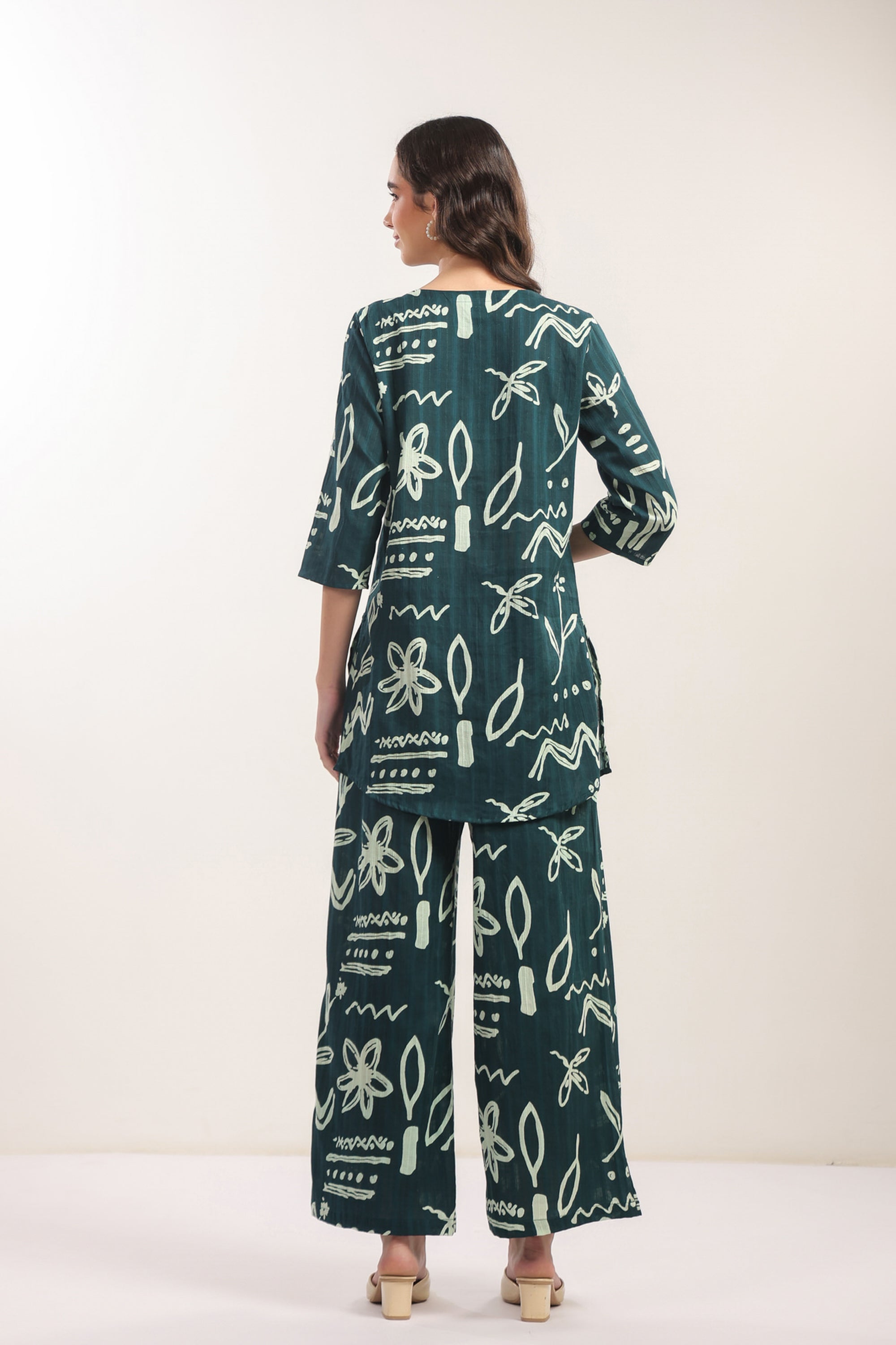 Coastal Calm Blue Cotton Co-ord Set