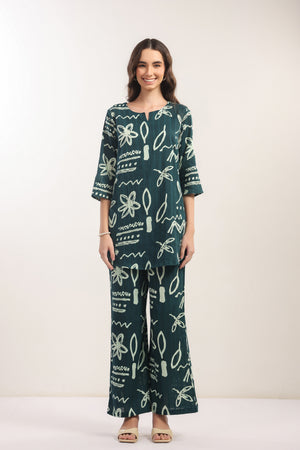 Coastal Calm Blue Cotton Co-ord Set
