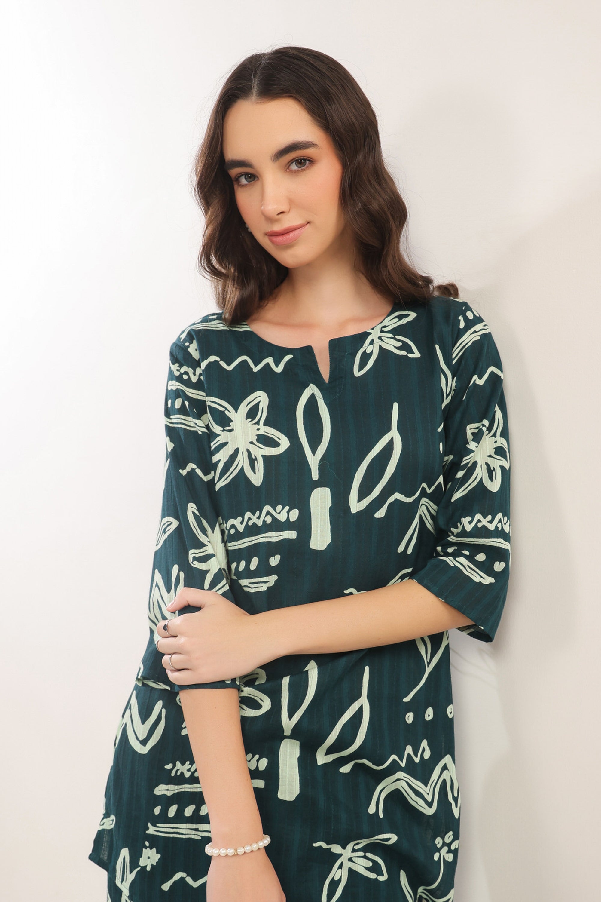 Coastal Calm Blue Cotton Co-ord Set