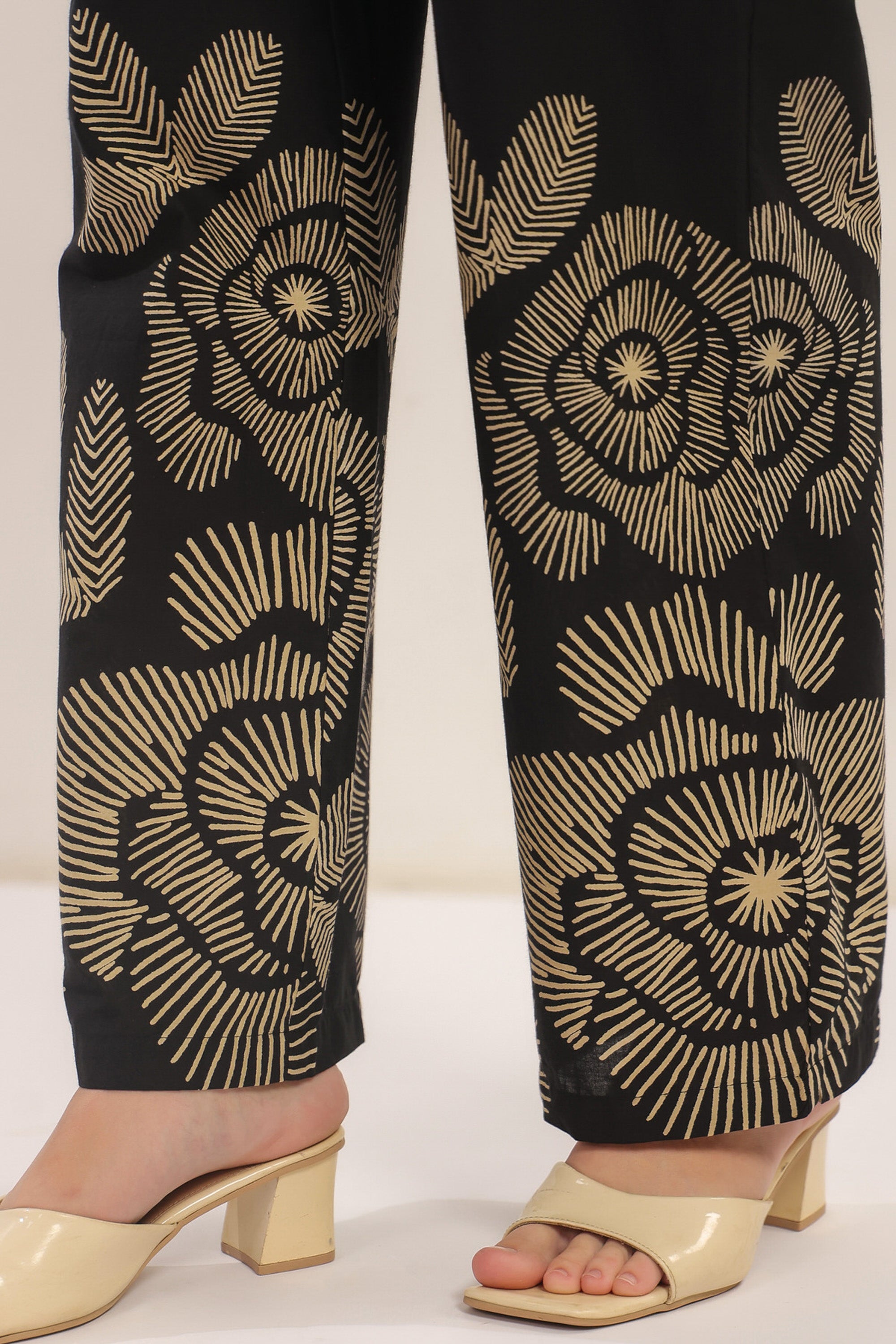 Bold Botanica Black Cotton Co-ord Set