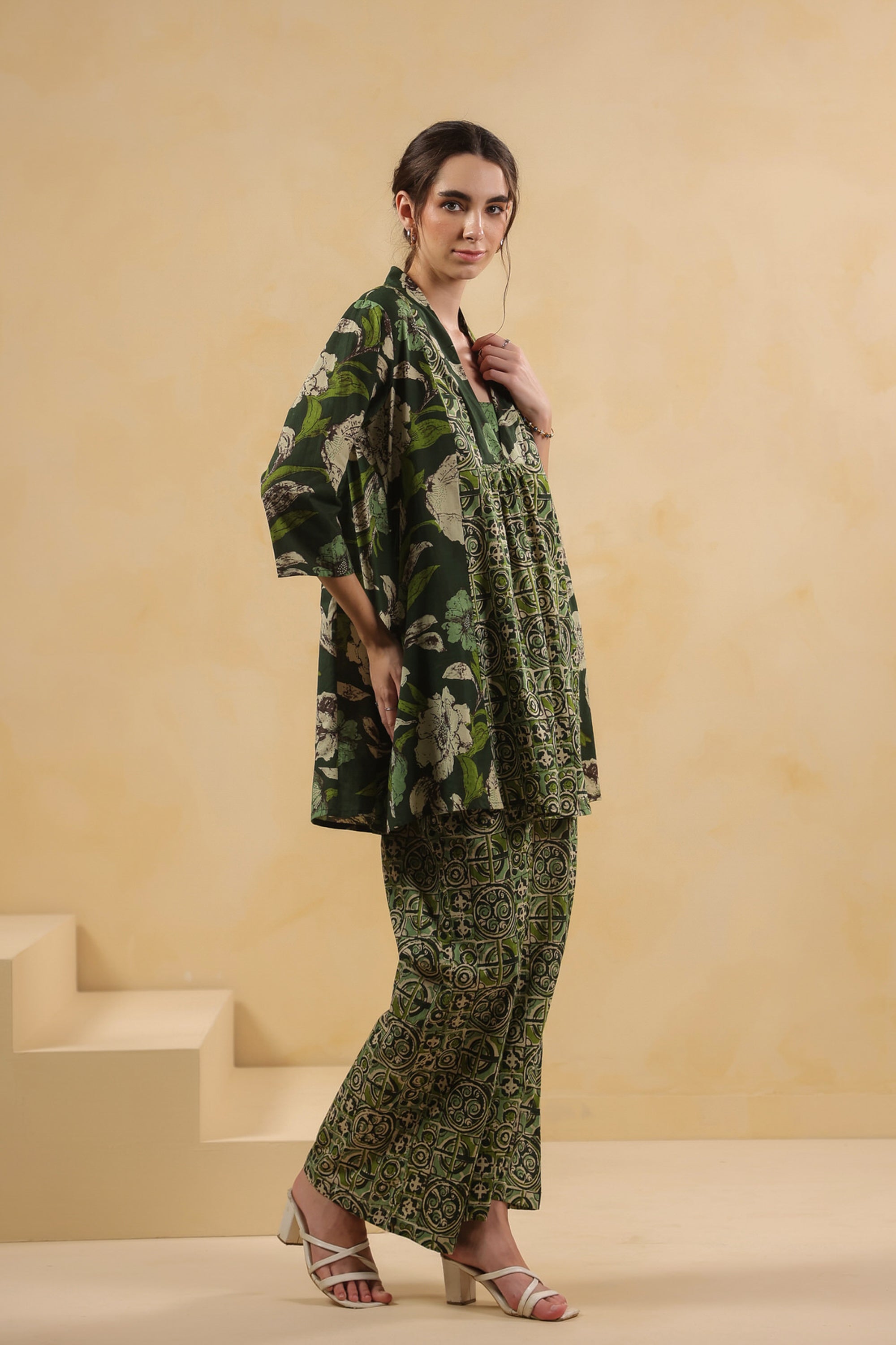 Sage Botanic Floral Cotton Co-ord Set