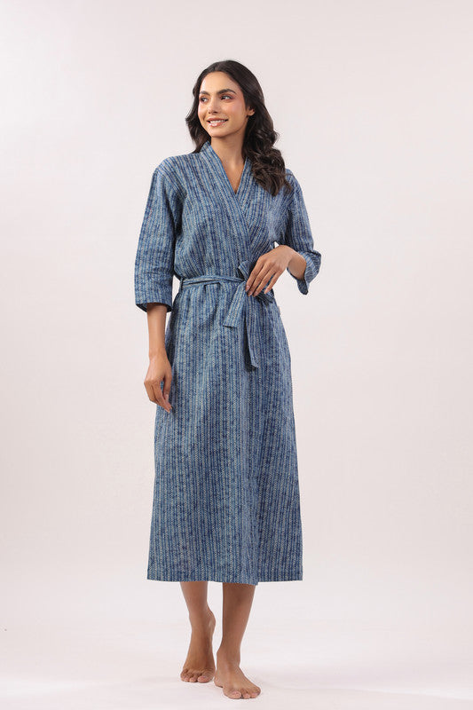 Seafoam Serenity Cotton Robe