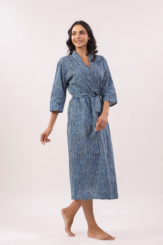 Seafoam Serenity Cotton Robe