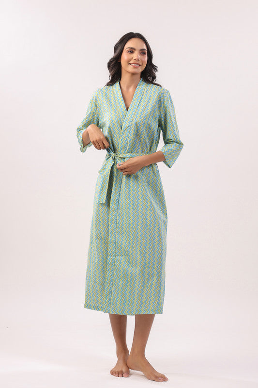 Coastal Bliss Cotton Robe