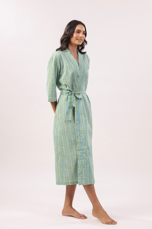 Coastal Bliss Cotton Robe