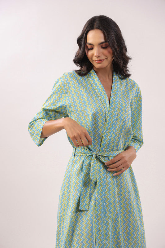 Coastal Bliss Cotton Robe