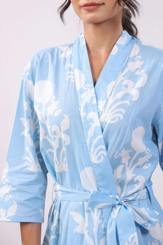 Tranquil Bloom Cotton Robe