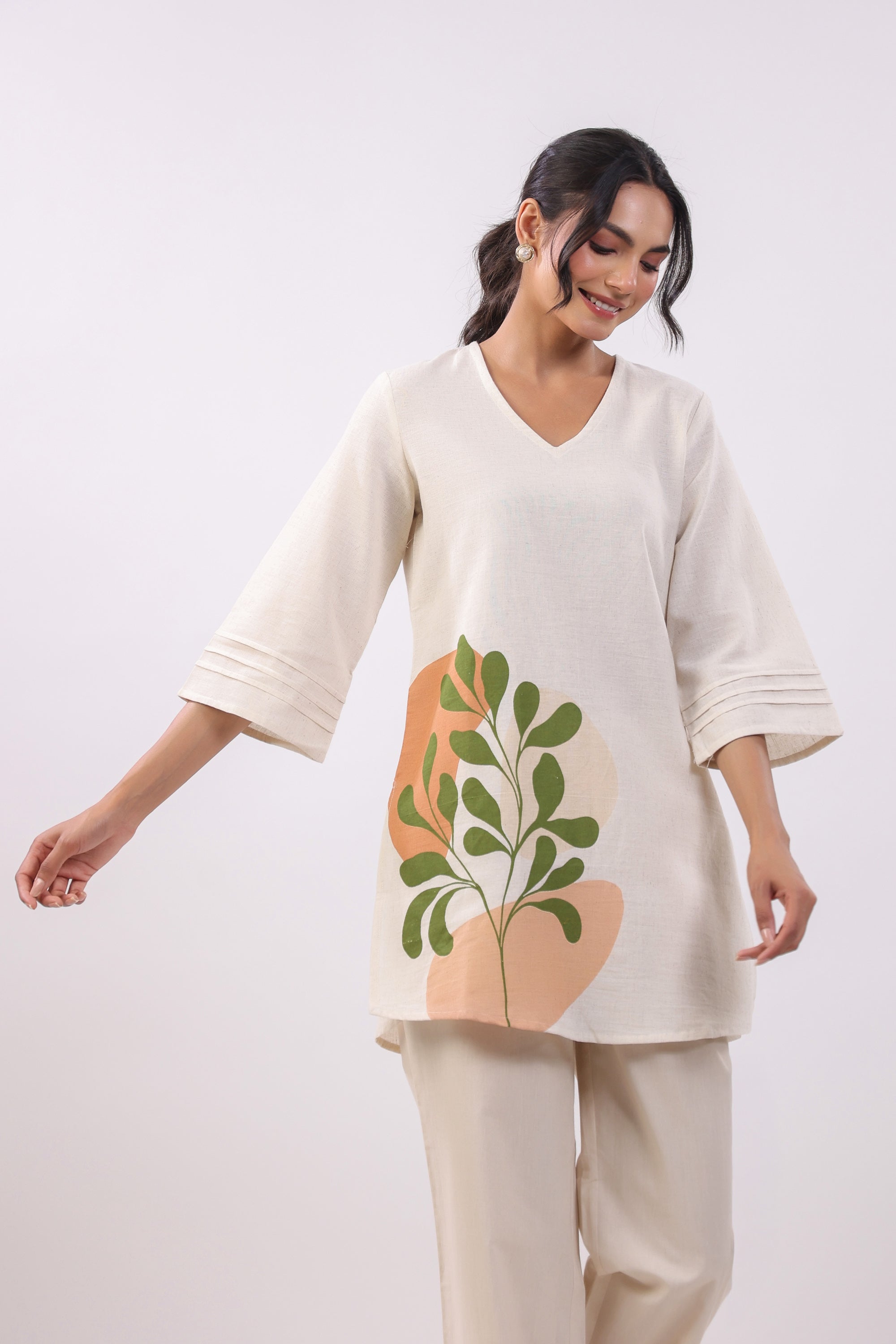 Wildflower Whimsy Cotton Flex Top