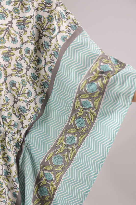 Aqua Grace Printed Cotton Kaftan
