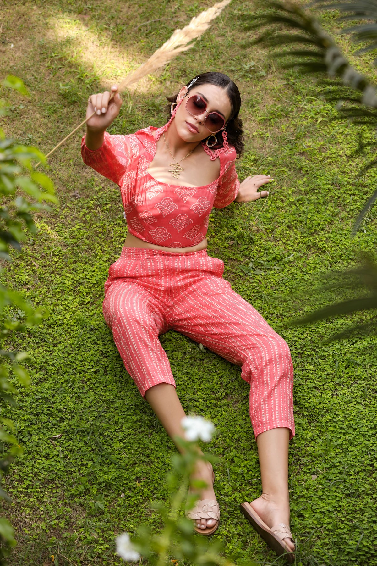 Sunset on Peach Cotton Co-ord Set