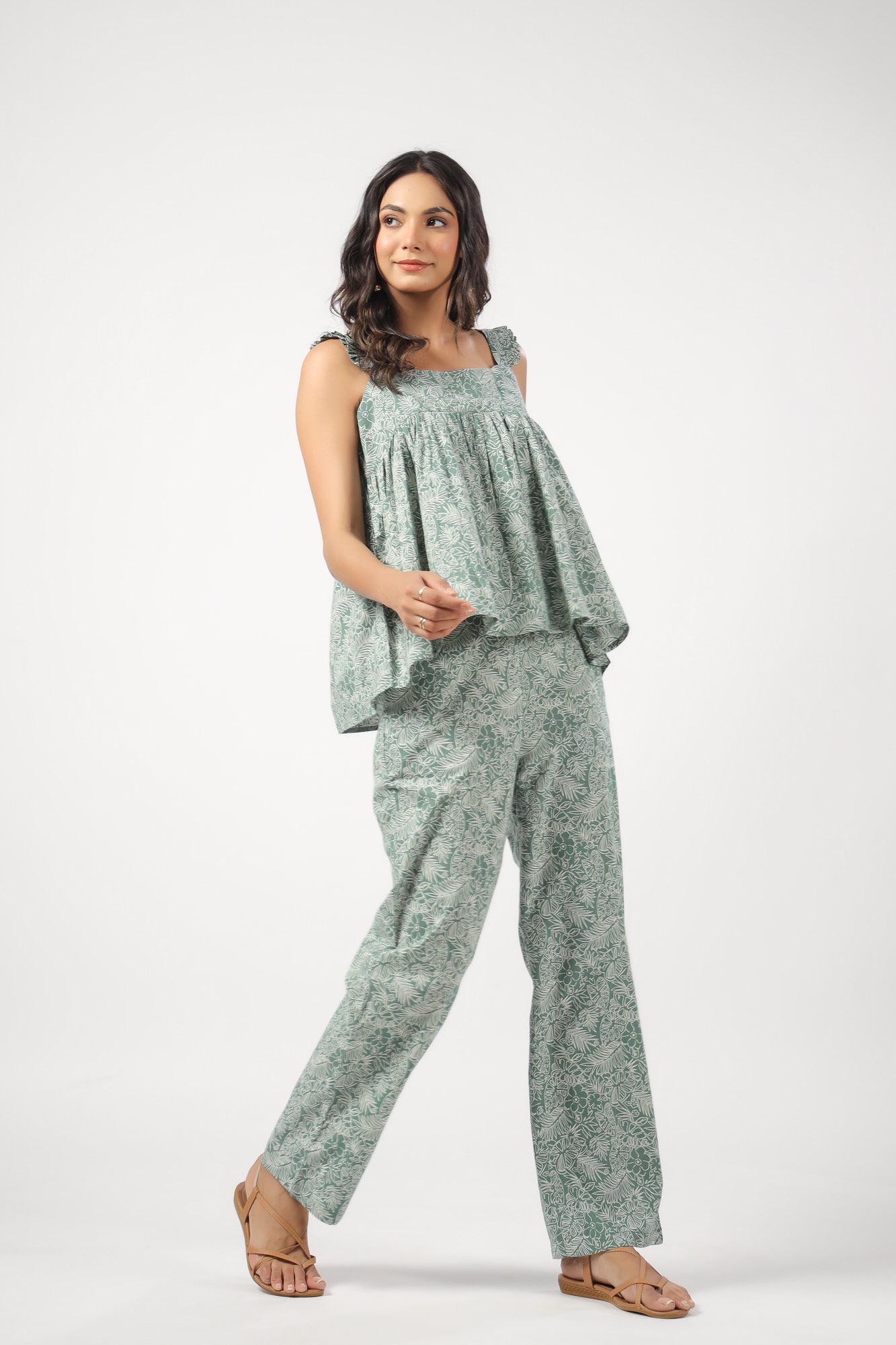 Savannah Safari Cotton Loungewear Top Set