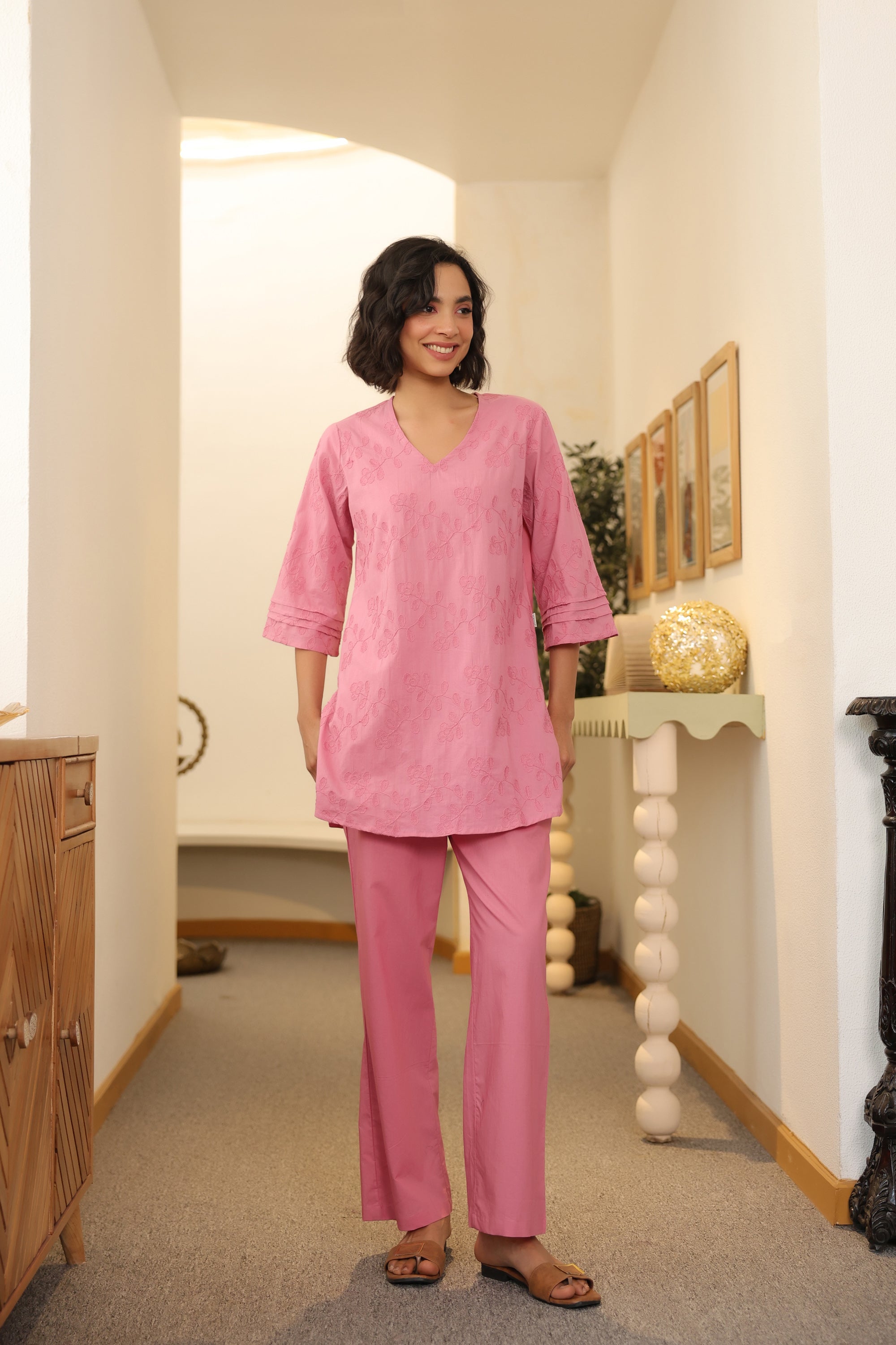 Rosé Haze Cotton Co-ord Set