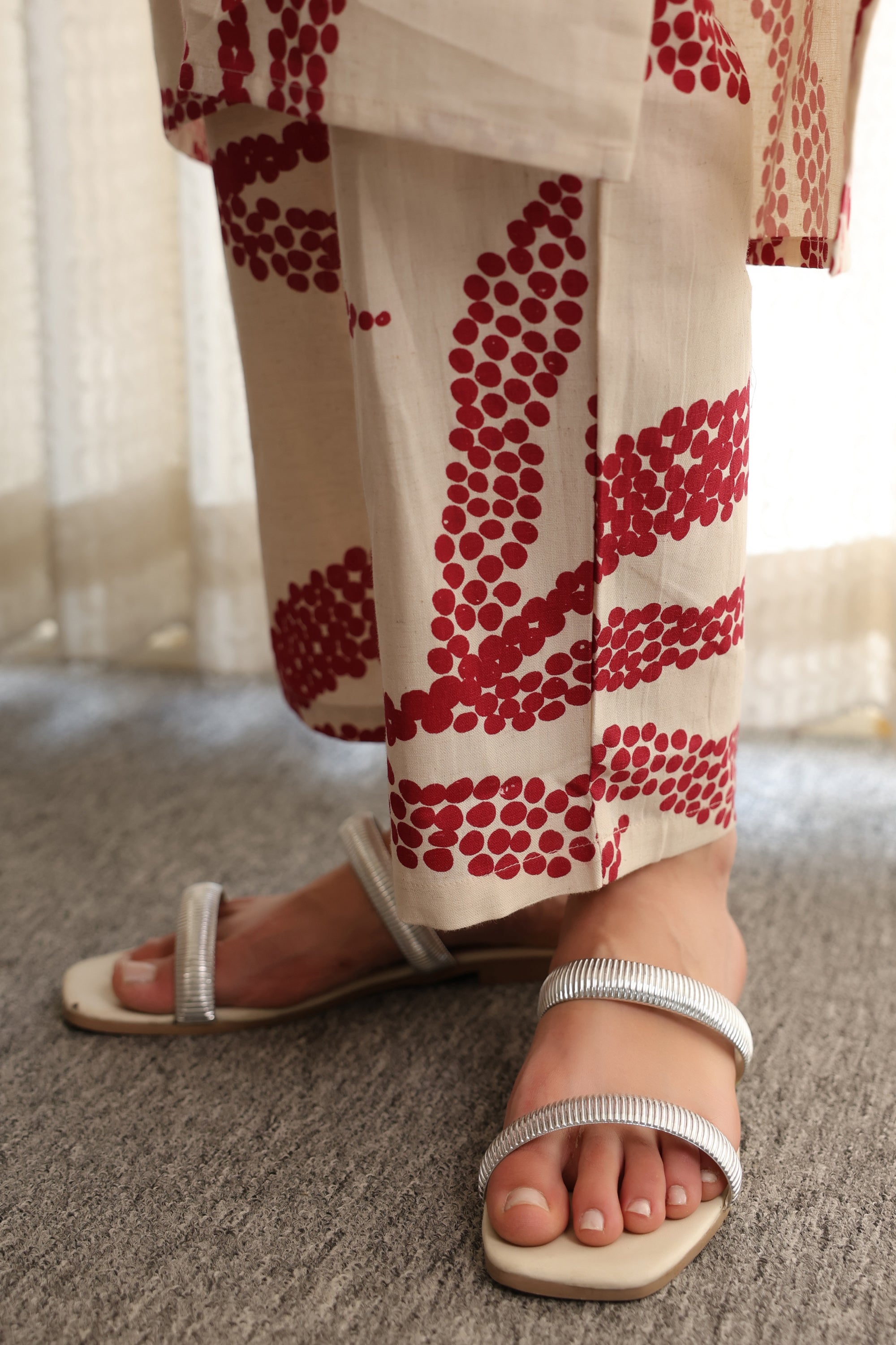 Ivory Blush Botanical Cotton Flex Co-ord Set