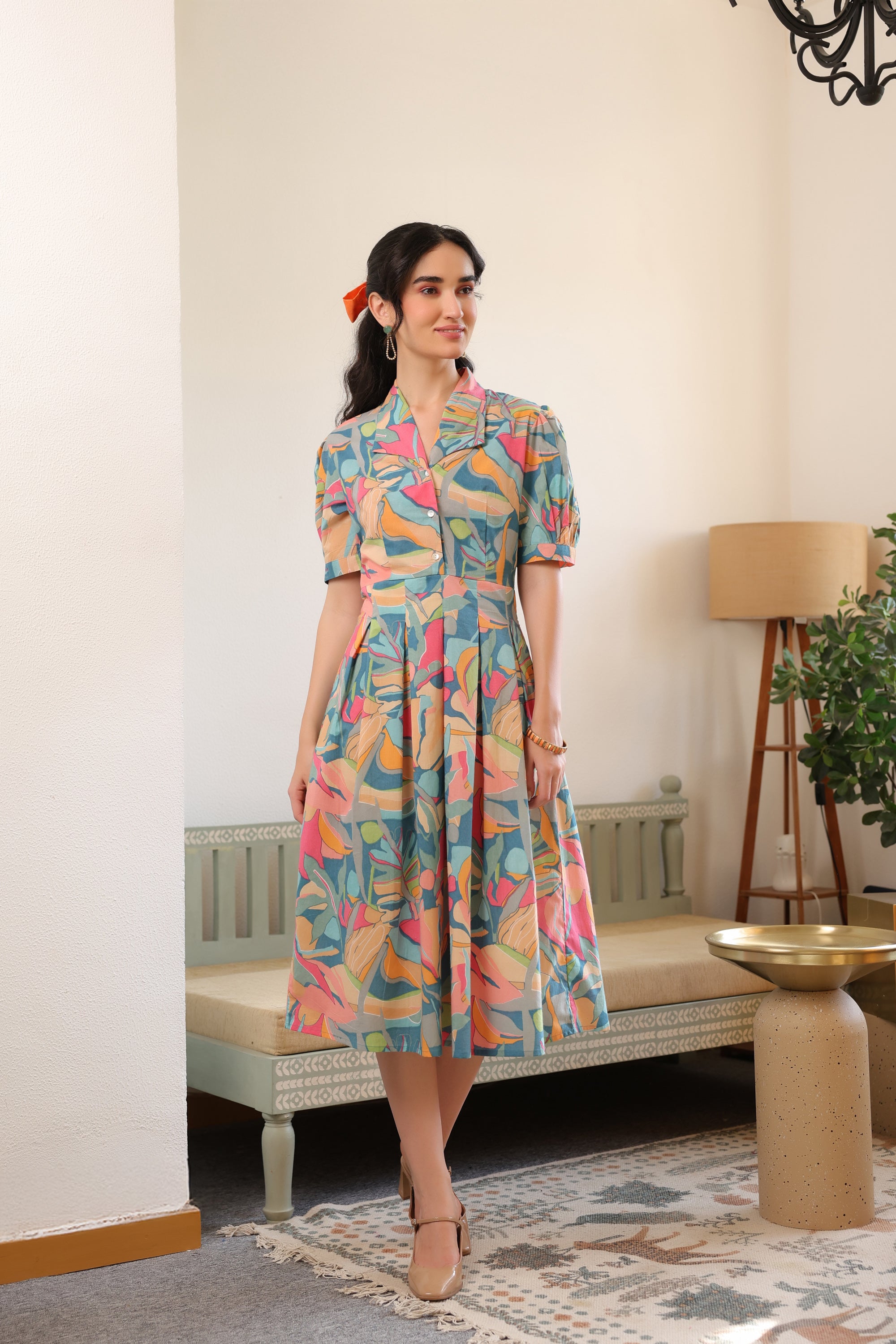 Meadow Bloom Vintage Cotton Dress