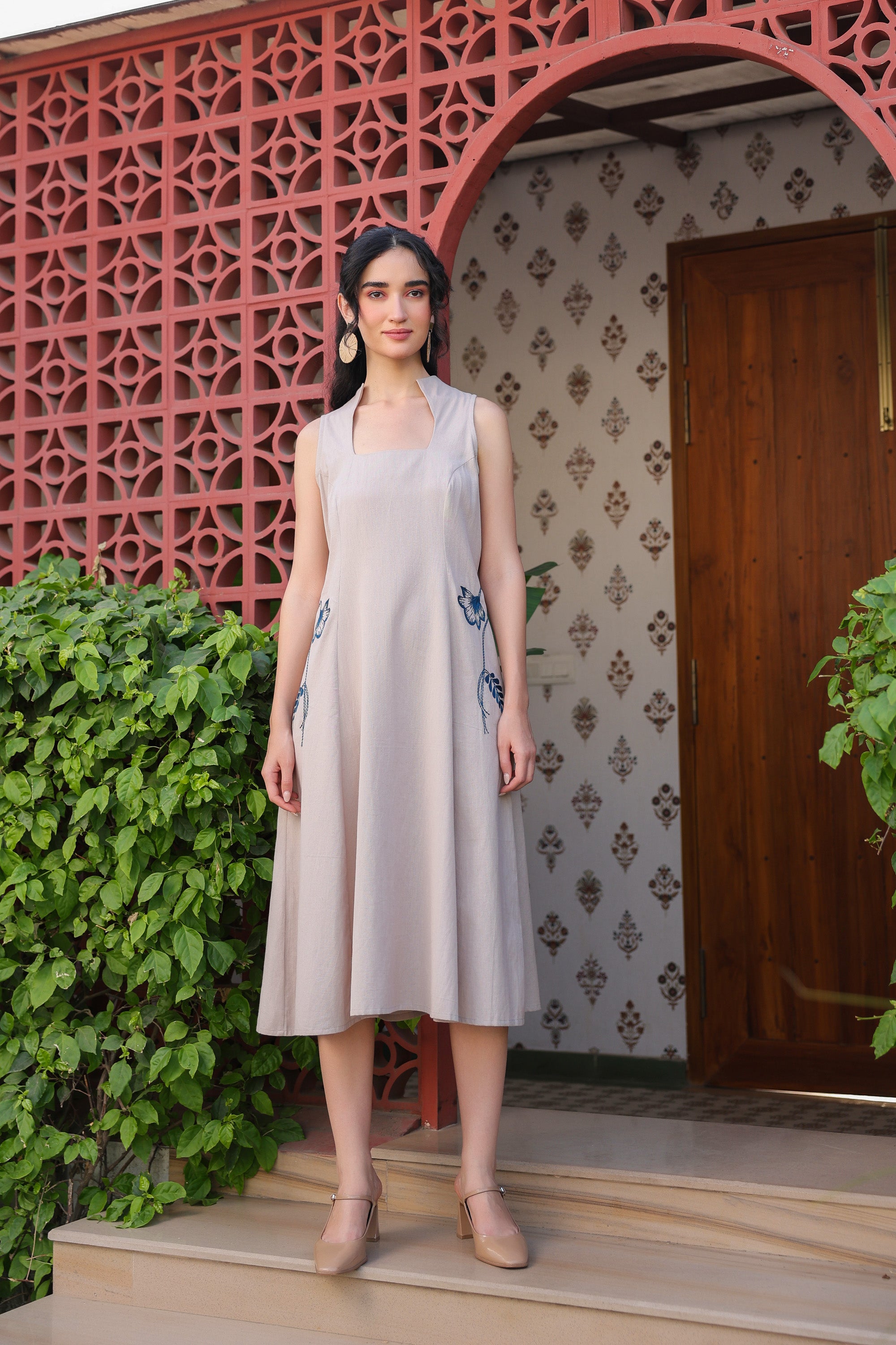 Cloudy Charm Cotton Flex Dress